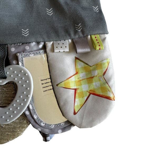 Demdaco Faith Activity Scarf Lightweight Pockets Textural Ribbons Mirror Crinkle - Picture 9 of 16